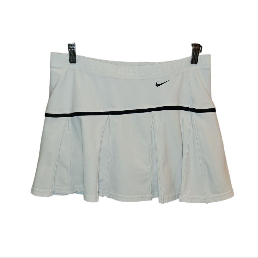 Nike White Ruffle Pleated Flounce Tennis Shirt Skort M